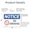 Signmission No Smoking OSHA Notice Sign, Plastic, 14in W x 10in L, 2PK OS-2PACK-NS-P-1014-L-16187 - alternate 3